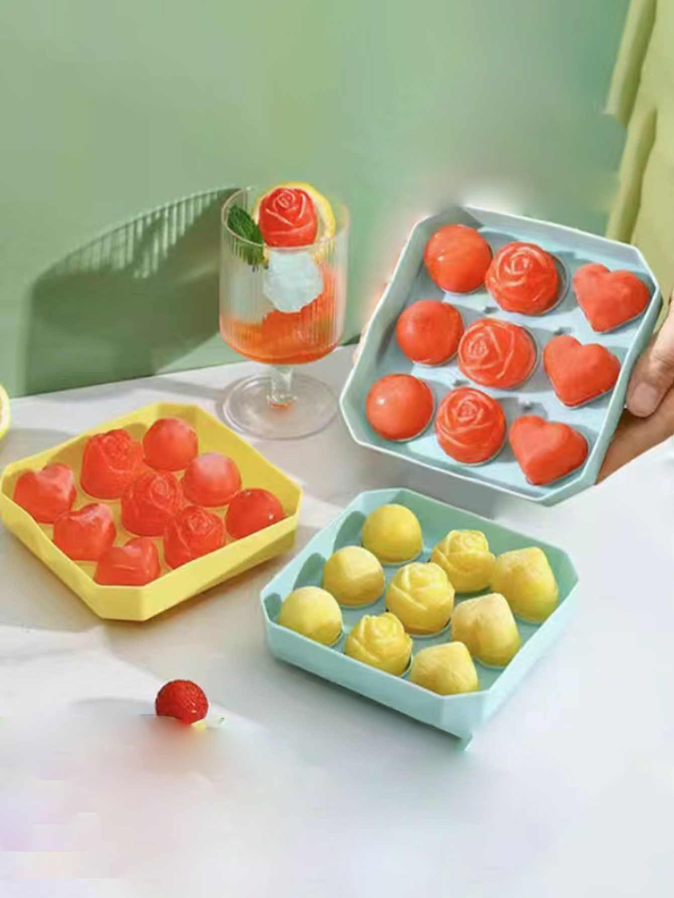 Rose Ice Cube Mold Food-Grade  - đánh giá và giá Ice Mold Sphere