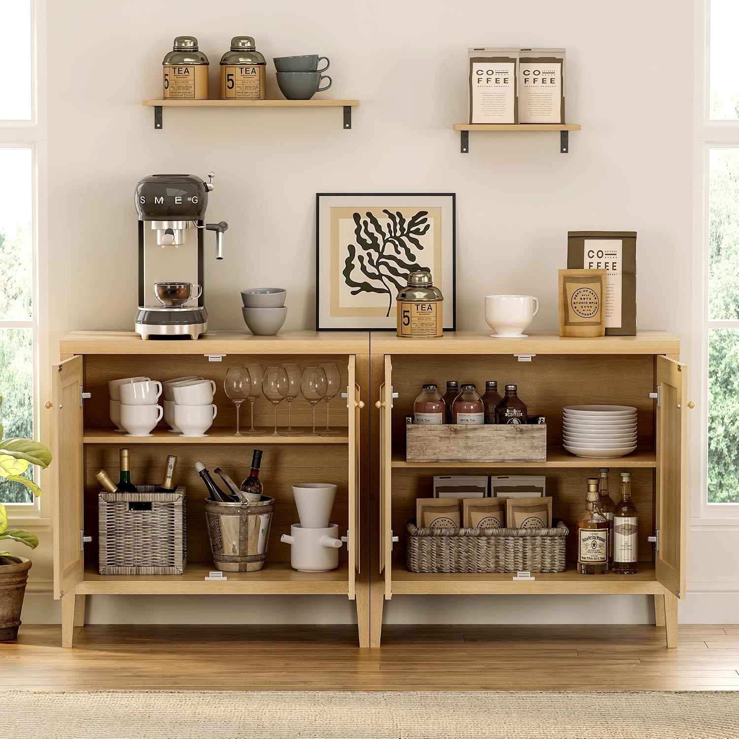 Adjustable Shelf Sideboard Buf - đánh giá và giá Home Bar Shelf