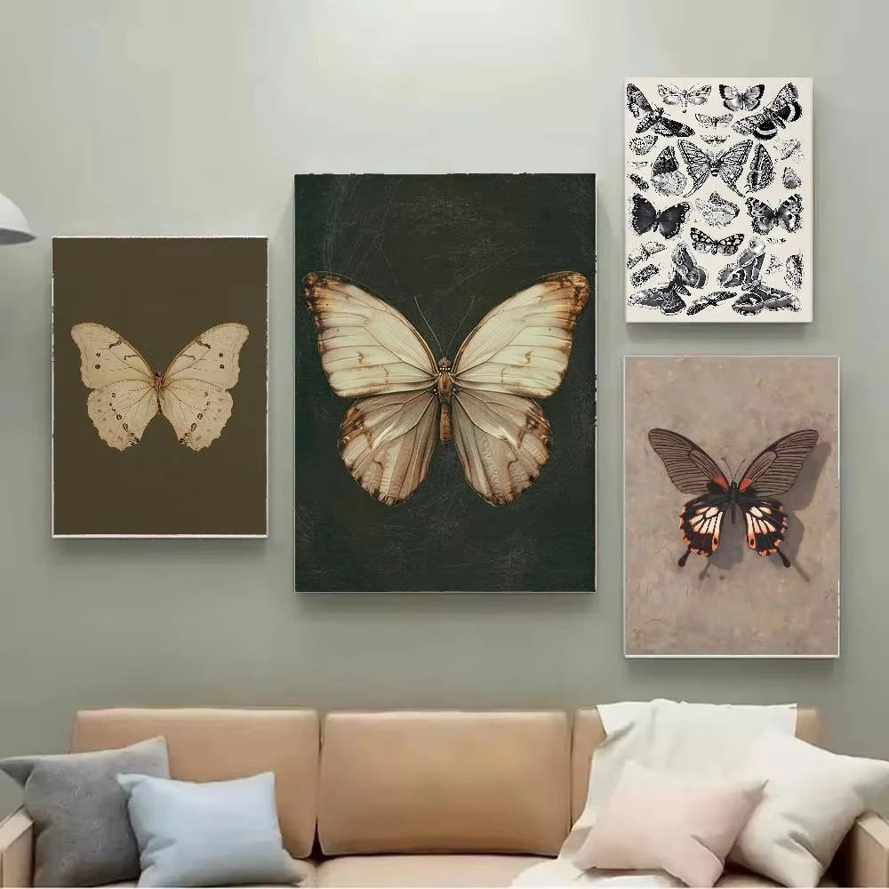1PC White Butterfly Print Dark - đánh giá và giá Home Bar And Restaurant