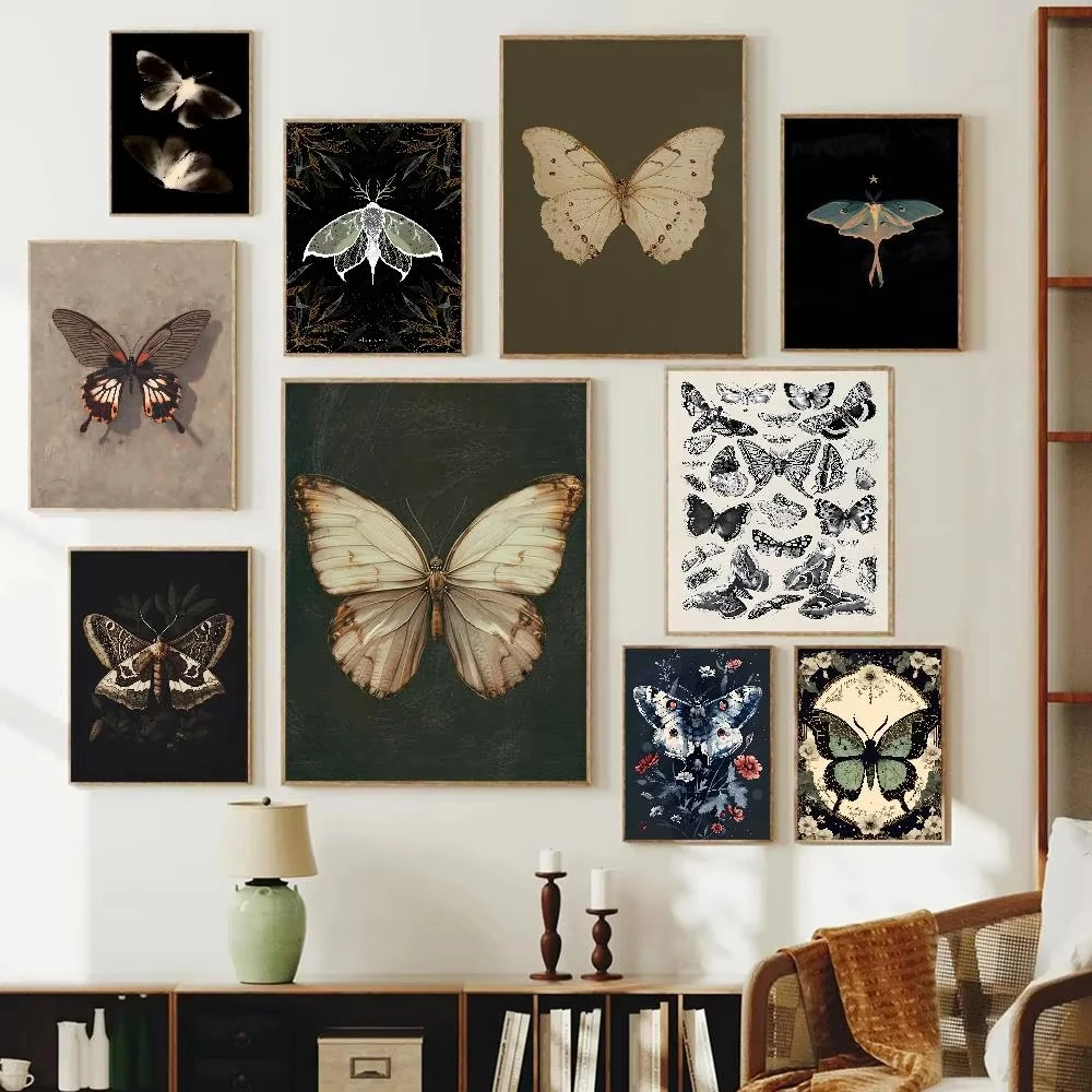1PC White Butterfly Print Dark - đánh giá và giá Home Bar And Restaurant