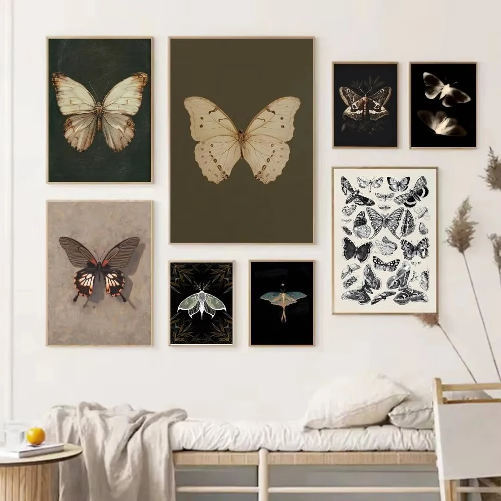 1PC White Butterfly Print Dark - đánh giá và giá Home Bar And Restaurant