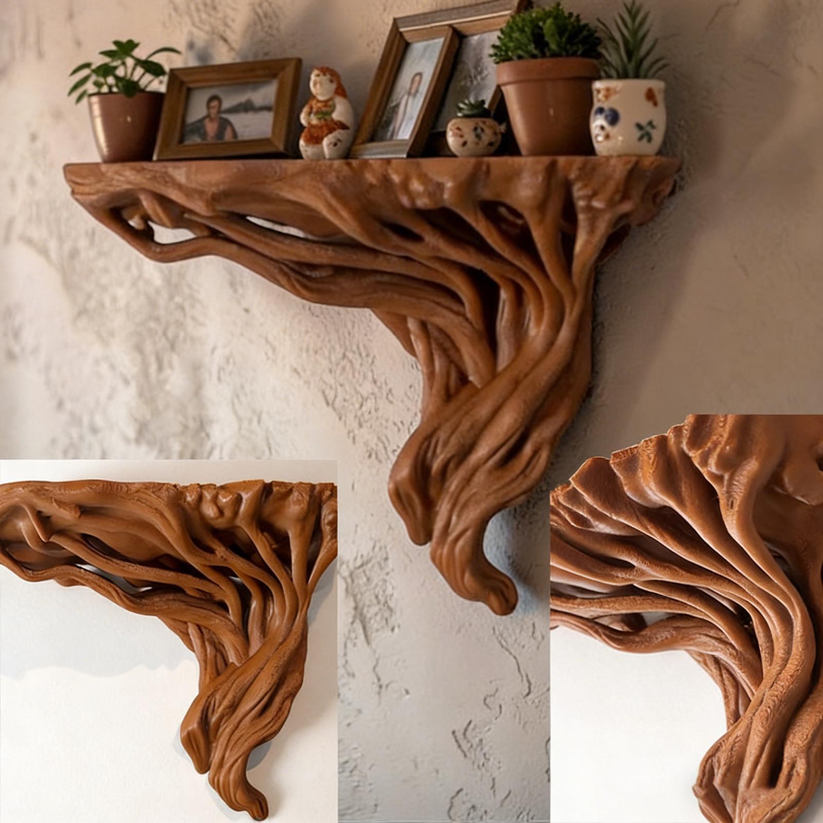 Tree Root Shaped Shelf Wall Ra - đánh giá và giá Home Bar Shelf
