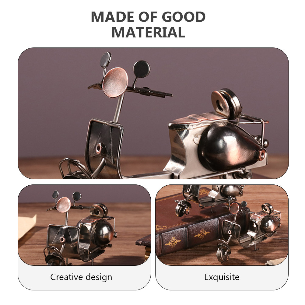 Retro Iron Motorcycle Sculptur - đánh giá và giá Home Bar Shelf