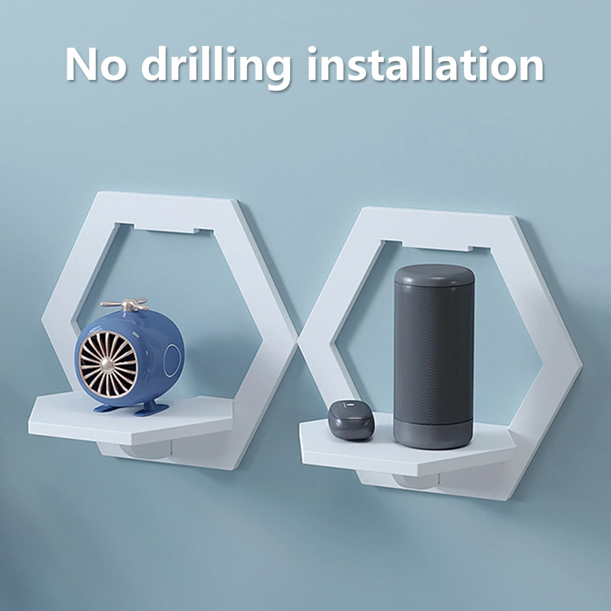 3Pcs Hexagon Wall Shelf Punch  - đánh giá và giá Home Bar Shelf