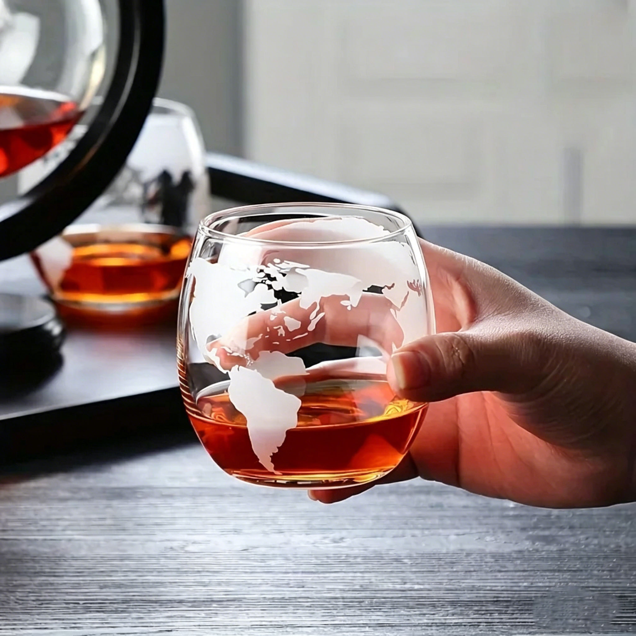 850Ml Whiskey Globe Decanter S - đánh giá và giá Decanter Globe Set