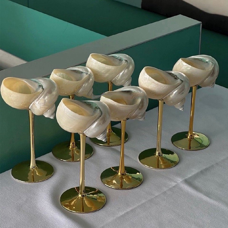 Natural Conch Wine Glass Bar a - đánh giá và giá Home Bar And Restaurant