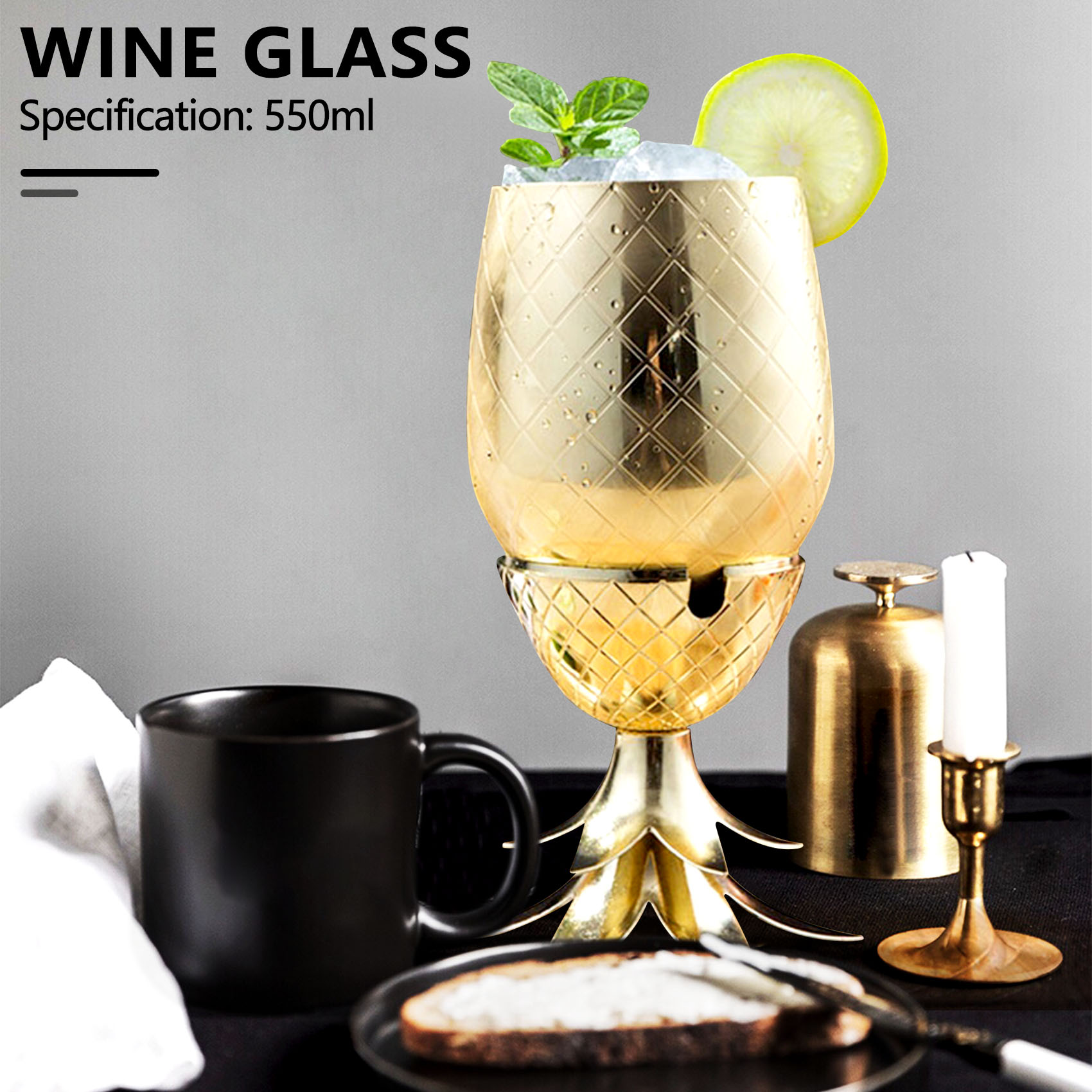 ABLA-Pineapple Cocktail Glass  - đánh giá và giá Home Bar And Restaurant