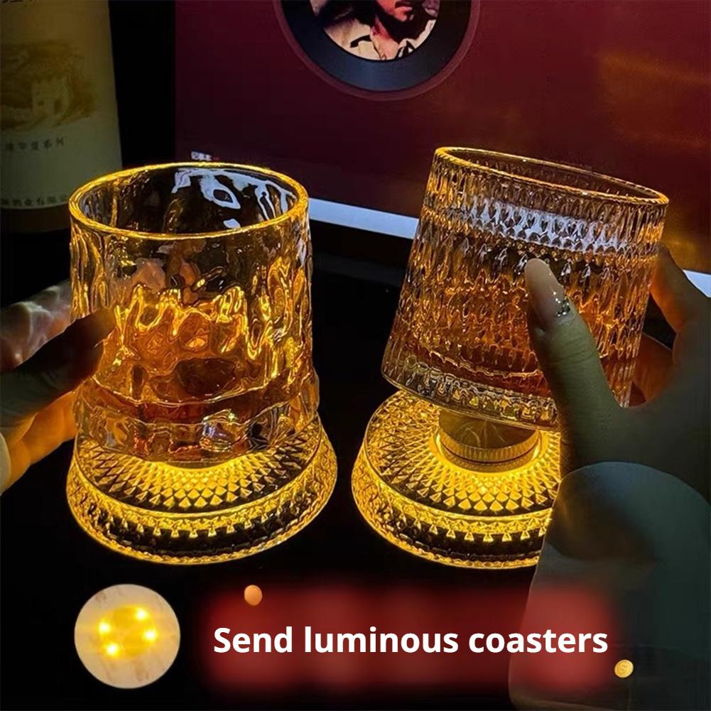 Whiskey Glasses Rotating Whisk - đánh giá và giá Highball Glass Set
