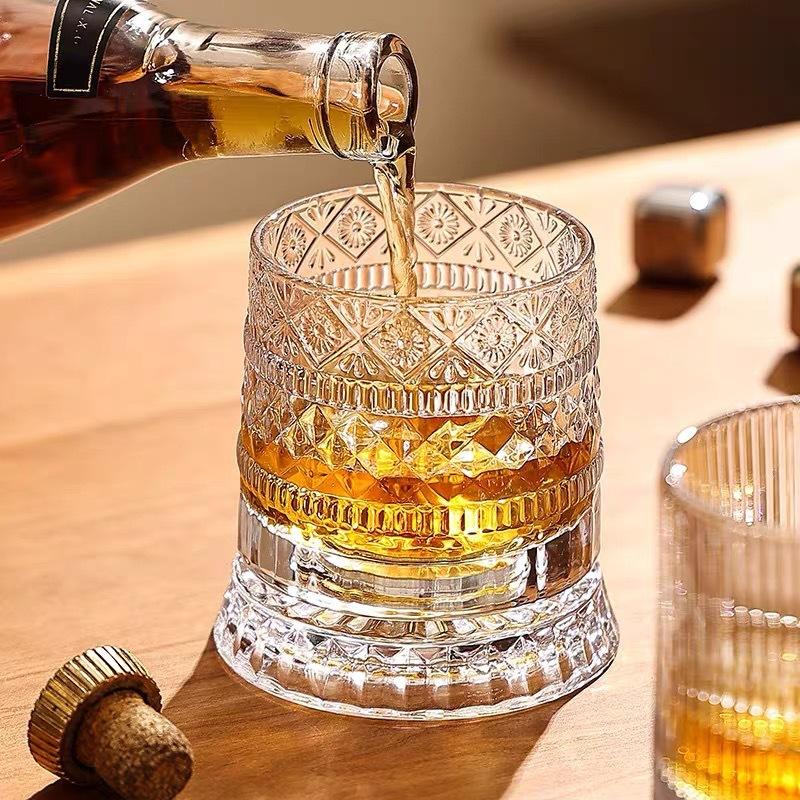 Whiskey Glasses Rotating Whisk - đánh giá và giá Highball Glass Set