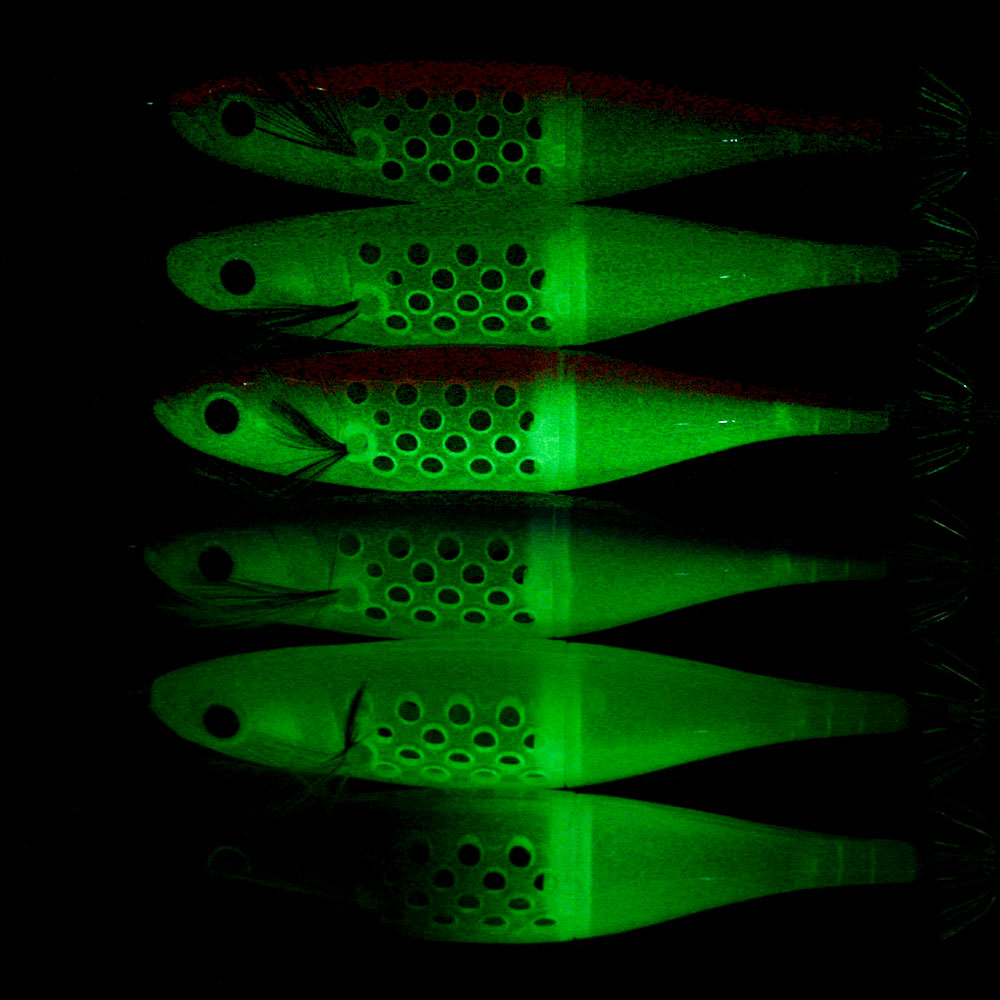 Glow In The Dark Squid Bait Eg - đánh giá và giá Jigger Double Sided