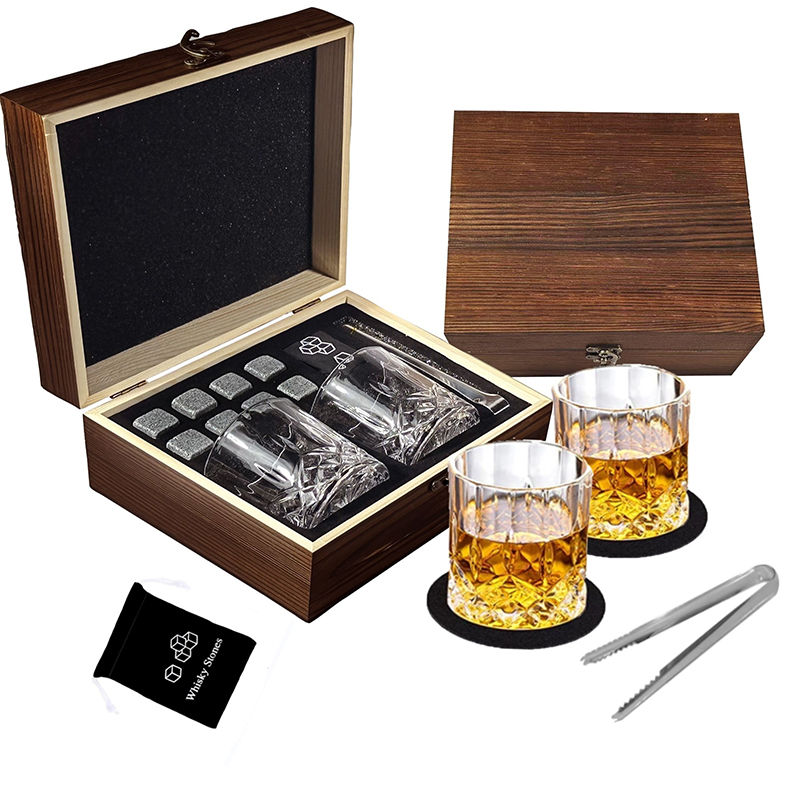 Whiskey Stones Gift Set, 8 Reu - đánh giá và giá Highball Glass Set