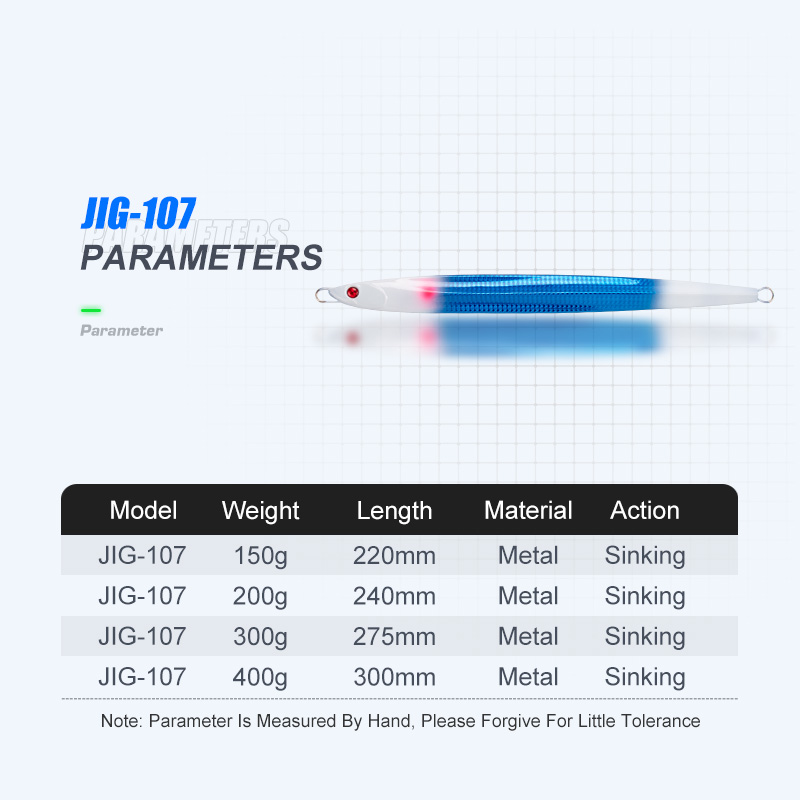 TEASER J107 150G-400G Fast-sin - đánh giá và giá Jigger Double Sided
