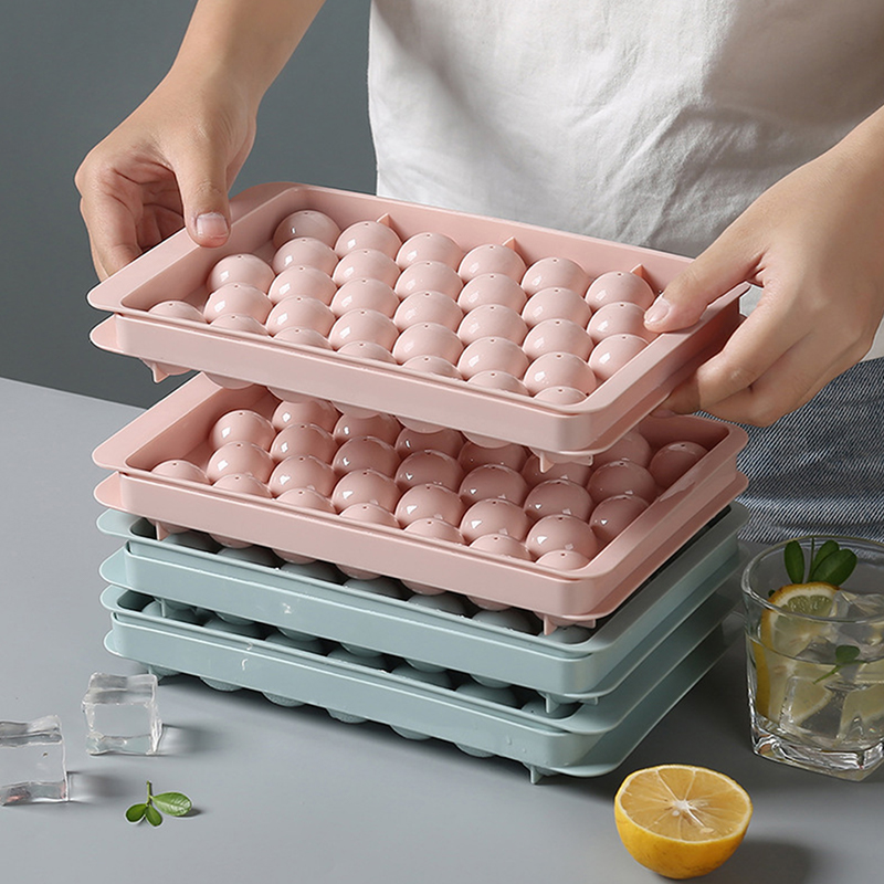1Pc 3D Round  Tray with Lid Pl - đánh giá và giá Ice Mold Sphere