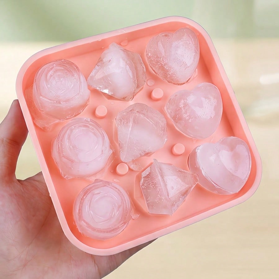 4pcs Rose Heart Diamond Ice Cu - đánh giá và giá Ice Mold Sphere