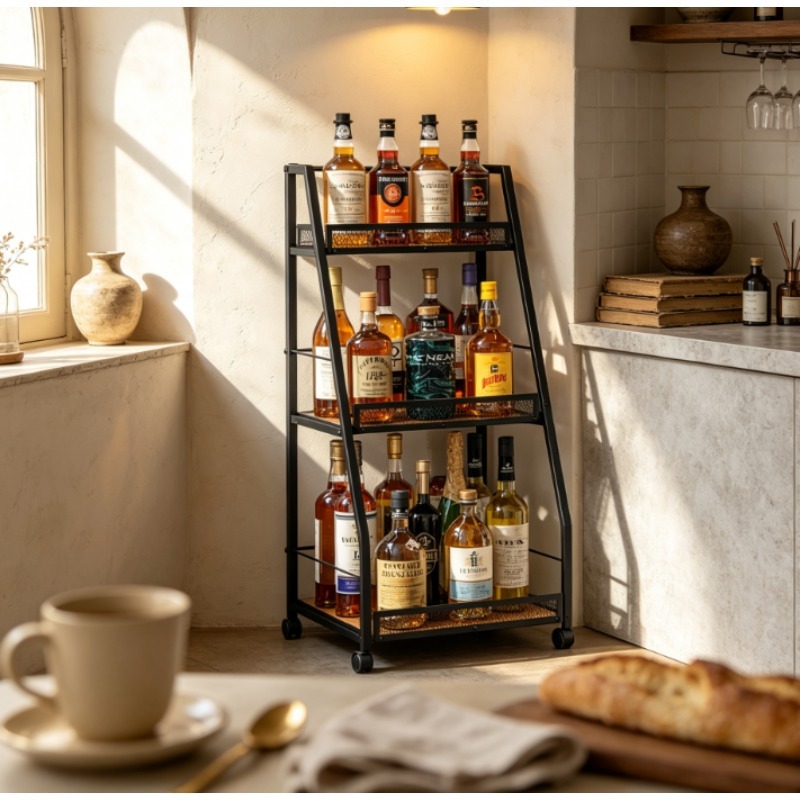 3-Tier Ladder Wine Rack Freest - đánh giá và giá Home Bar Shelf