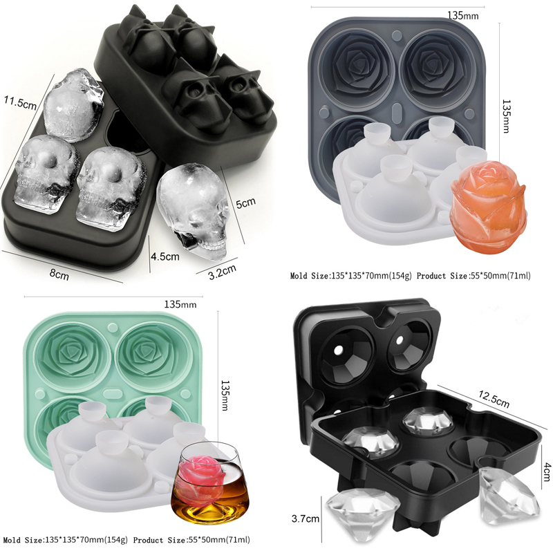 3D Ốp Kim Cương Đầu Lâu Làm Kh - đánh giá và giá Ice Mold Sphere