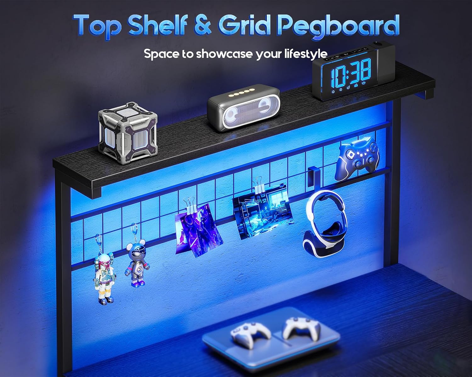 L Shaped Gaming Desk With Shel - đánh giá và giá Home Bar Shelf
